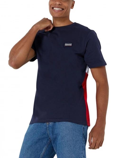 Nautica Faro T-Shirt férfi rövid ujjú póló sötétkék színben 2