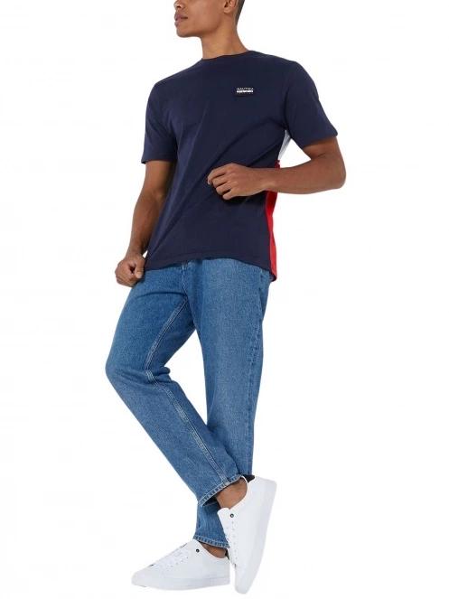 Nautica Faro T-Shirt férfi rövid ujjú póló sötétkék színben 4