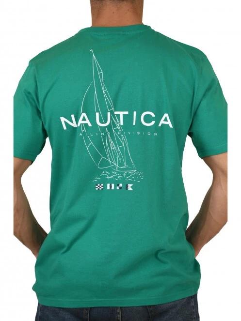 Nautica Pelly T-shirt férfi rövid ujjú póló zöld színben 5