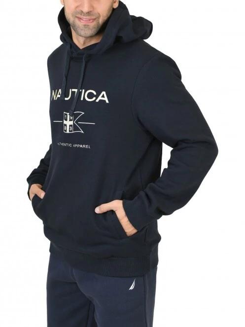 Nautica Nate OH Hoody férfi kapucnis pulóver sötétkék színben 3
