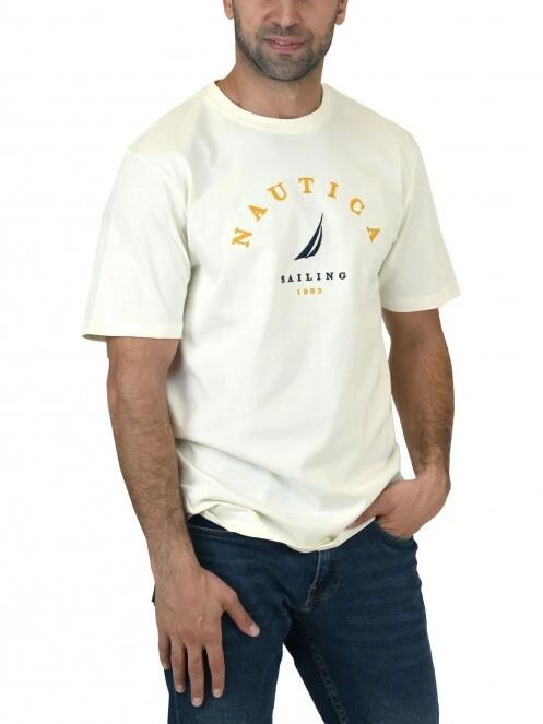 Nautica Schooner T-Shirt férfi rövid ujjú póló fehér színben 2