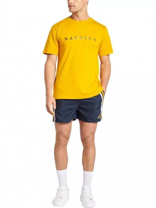 Nautica Laszlo T-Shirt férfi rövid ujjú póló sárga színben 4