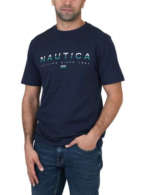 Nautica Nero T-Shirt férfi rövid ujjú póló sötétkék színben 2