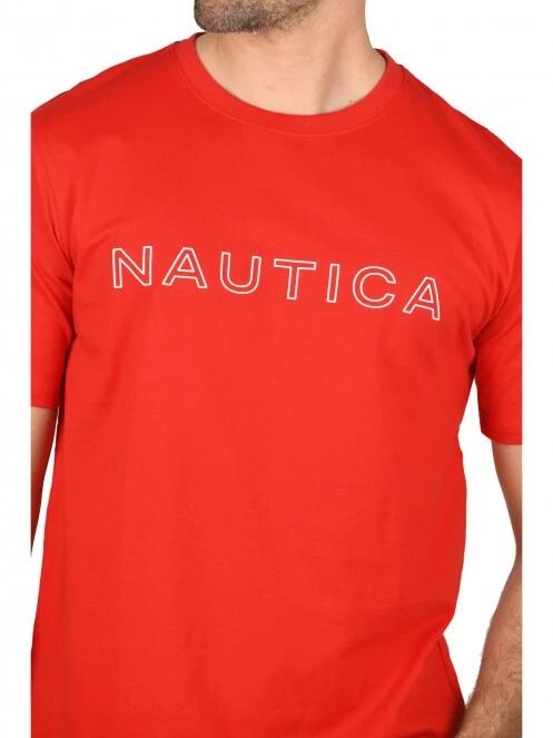Nautica Scuttle T-Shirt férfi rövid ujjú póló piros színben 5