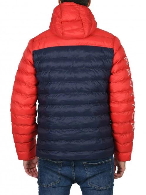 Nautica Mallory Padded Jacket férfi utcai kabát piros színben 4