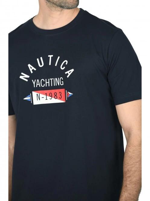 Nautica Levi T-Shirt férfi rövid ujjú póló sötétkék színben 5