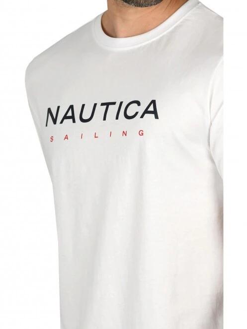 Nautica Jax T-Shirt férfi rövid ujjú póló fehér színben 5