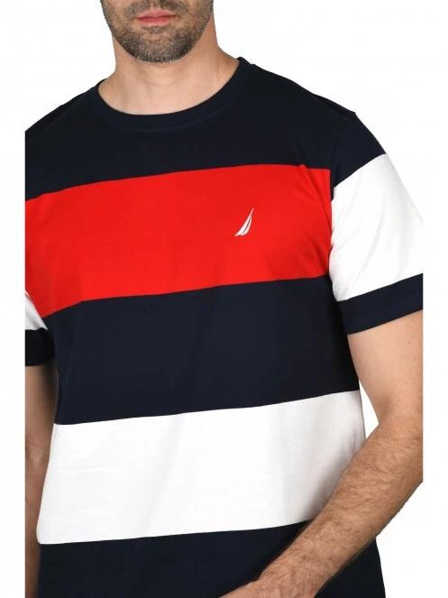 Nautica Chase T-Shirt férfi rövid ujjú póló sötétkék színben 5