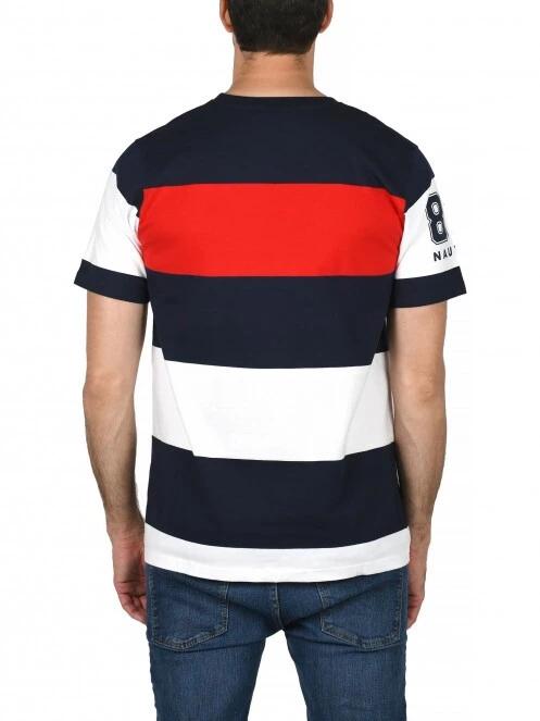 Nautica Chase T-Shirt férfi rövid ujjú póló sötétkék színben 4