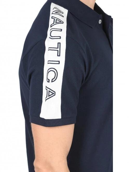 Nautica Dawson Polo Shirt férfi galléros póló sötétkék színben 5