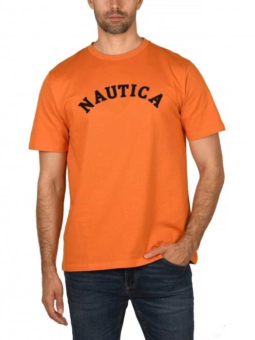 Nautica Trent T-Shirt férfi rövid ujjú póló narancssárga színben 2