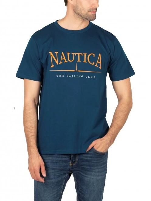Nautica Aster T-Shirt férfi rövid ujjú póló kék színben 2