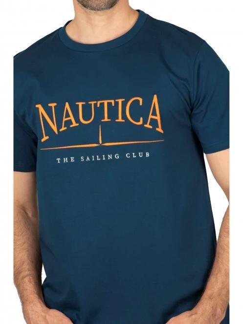 Nautica Aster T-Shirt férfi rövid ujjú póló kék színben 5