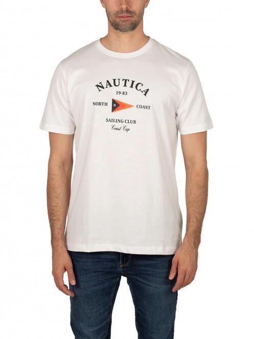 Nautica Erith T-Shirt férfi rövid ujjú póló fehér színben 2