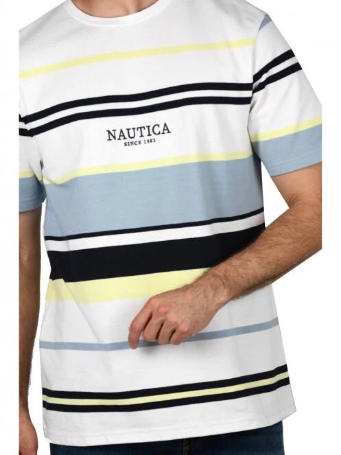 Nautica Perez T-Shirt férfi rövid ujjú póló fehér színben 5