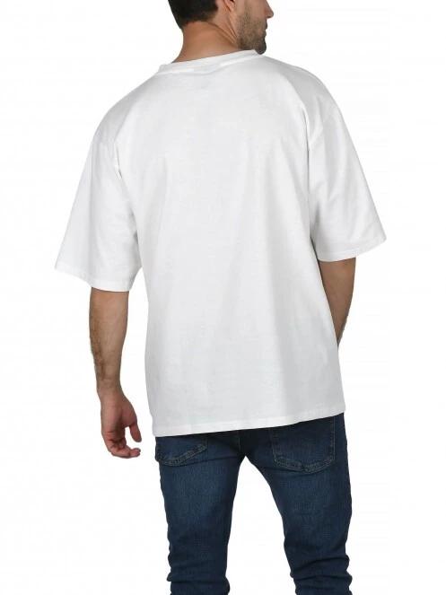 Nautica Denton Oversized T-Shirt férfi rövid ujjú póló fehér színben 4