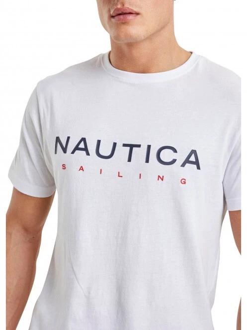 Nautica Jax T-Shirt B&T férfi rövid ujjú póló fehér színben 5