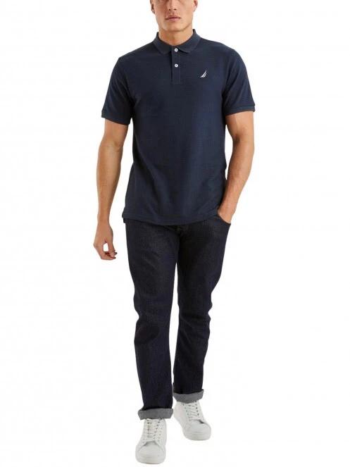 Nautica Maddox Polo Shirt B&T férfi galléros póló sötétkék színben 4