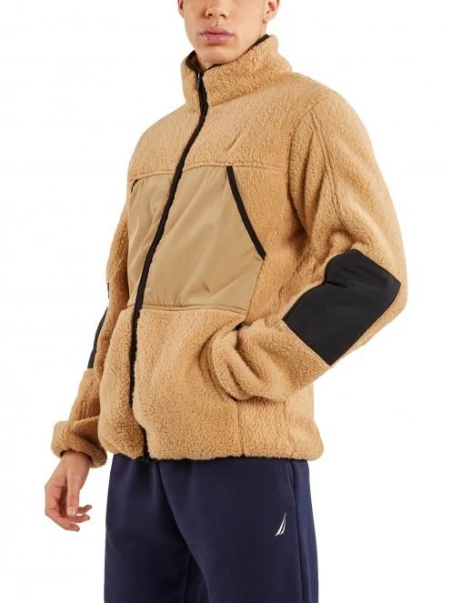 Nautica Grayson FZ Top férfi polár pulóver barna színben 2