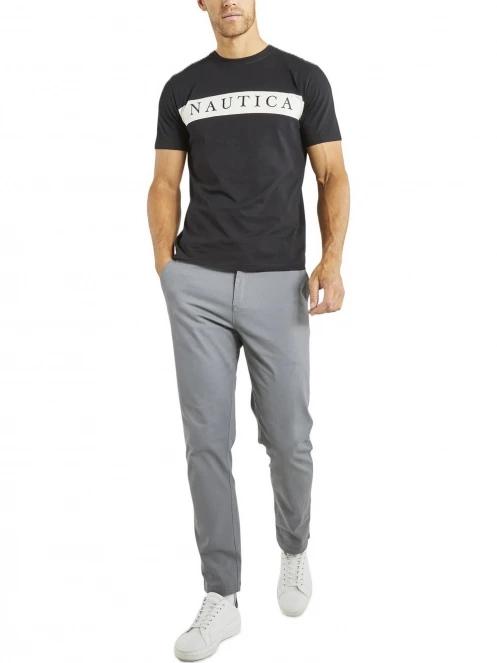 Nautica Sawyer T-Shirt férfi rövid ujjú póló fekete színben 4