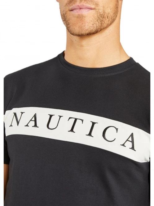 Nautica Sawyer T-Shirt férfi rövid ujjú póló fekete színben 5