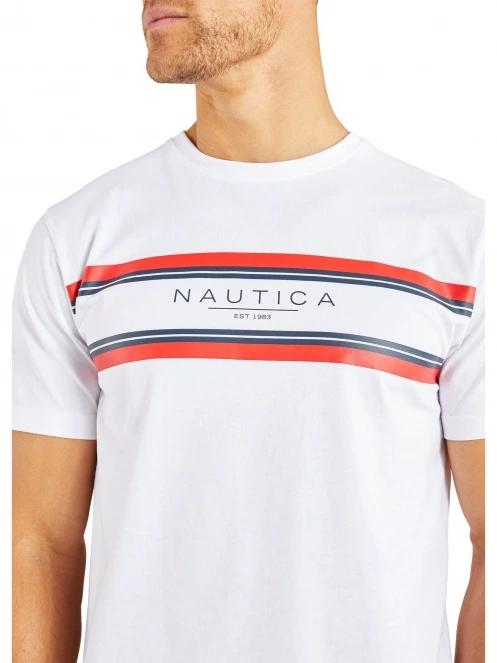 Nautica Ivo T-Shirt férfi rövid ujjú póló fehér színben 5