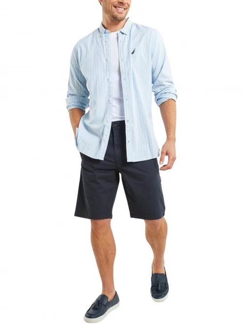 Nautica Sage Chino Short férfi rövidnadrág sötétkék színben 4