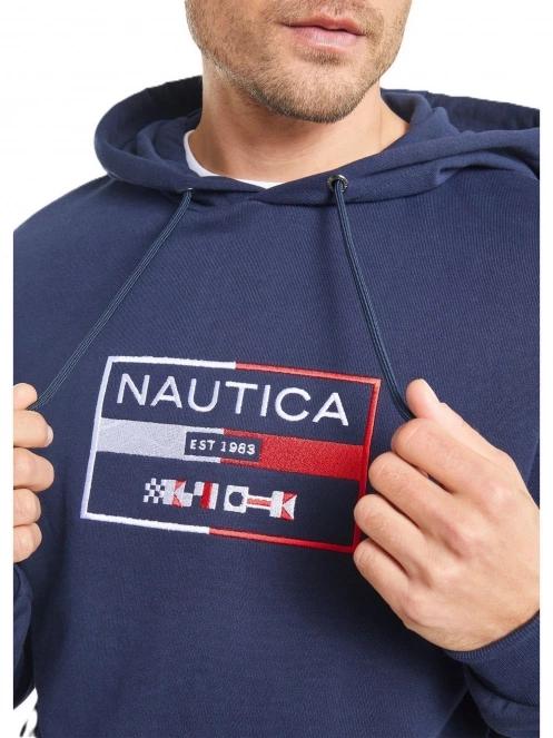 Nautica Brodie OH Hoody férfi kapucnis pulóver sötétkék színben 5