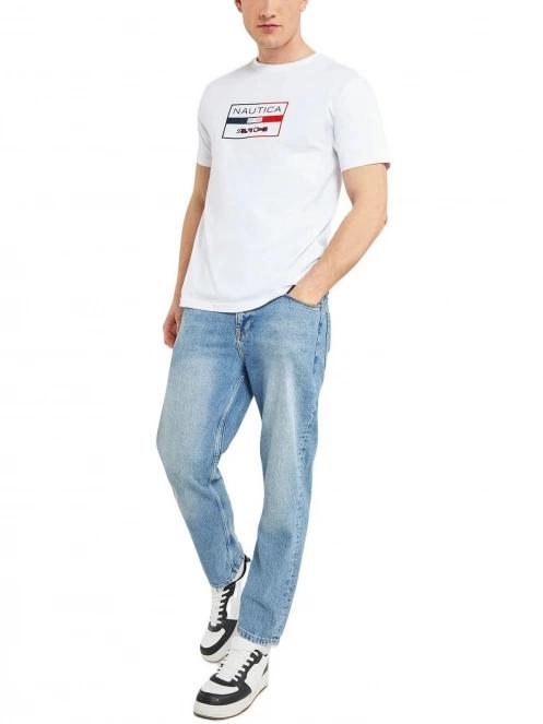 Nautica Alves T-Shirt férfi rövid ujjú póló fehér színben 4