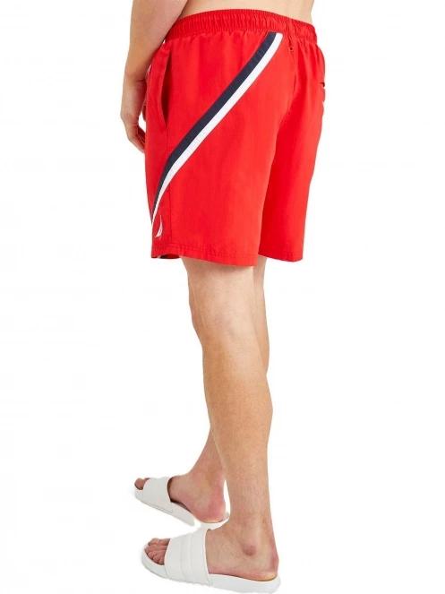 Nautica Grampian 6” Swim Short férfi beach short piros színben 3