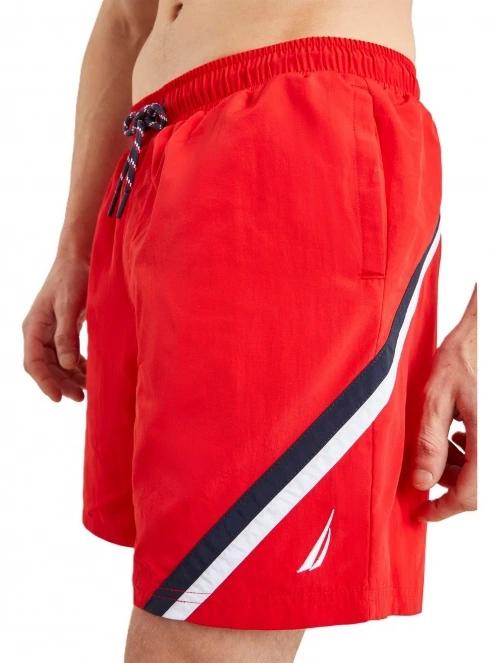 Nautica Grampian 6” Swim Short férfi beach short piros színben 5