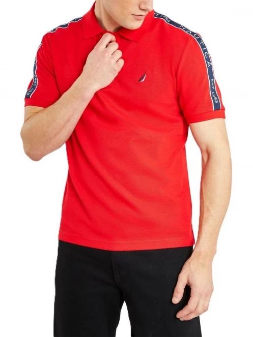 Nautica Connolly Polo Shirt férfi galléros póló piros színben 2