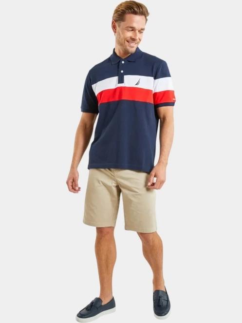 Nautica Ike Polo Shirt férfi galléros póló sötétkék színben 4
