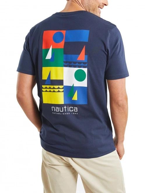 Nautica Salem T-Shirt férfi rövid ujjú póló sötétkék színben 3