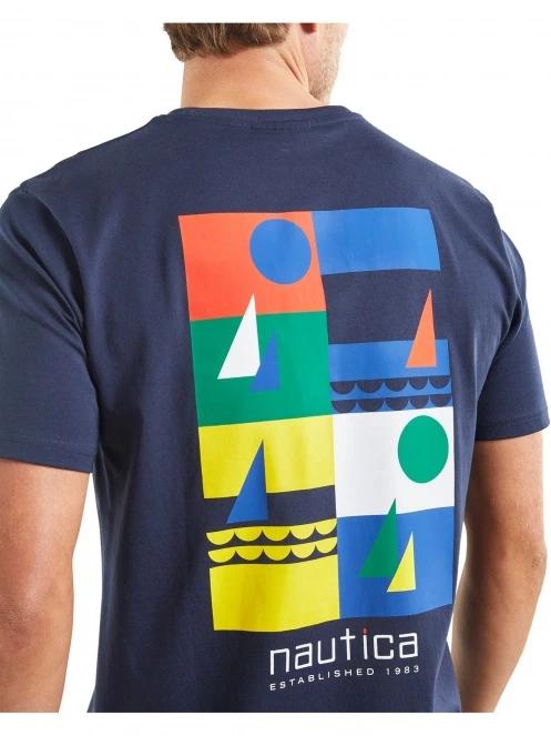Nautica Salem T-Shirt férfi rövid ujjú póló sötétkék színben 5