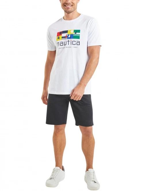 Nautica Layne T-Shirt férfi rövid ujjú póló fehér színben 4
