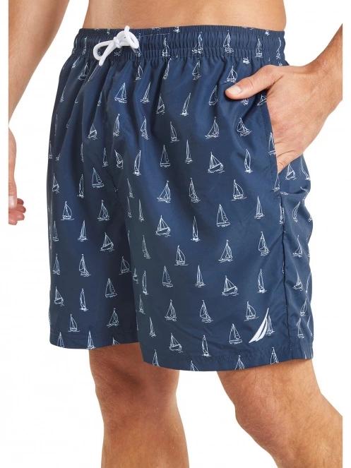 Nautica Gabriel 6” Swim Short férfi beach short sötétkék színben 5