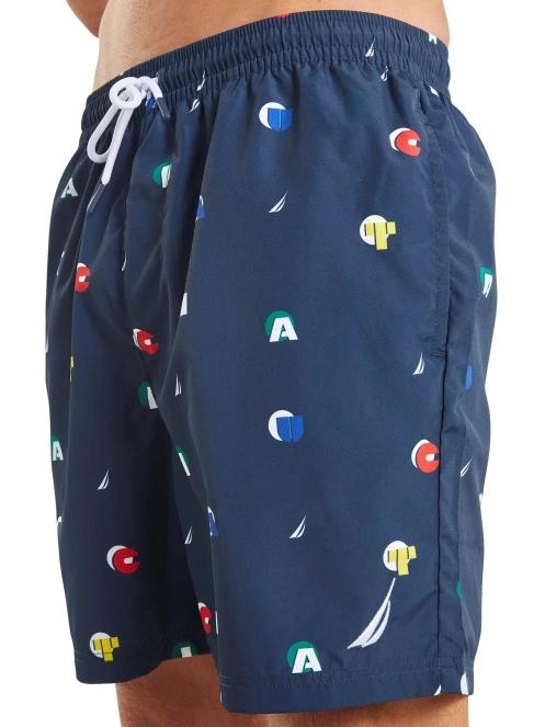 Nautica Winston 6” Swim Short férfi beach short sötétkék színben 5