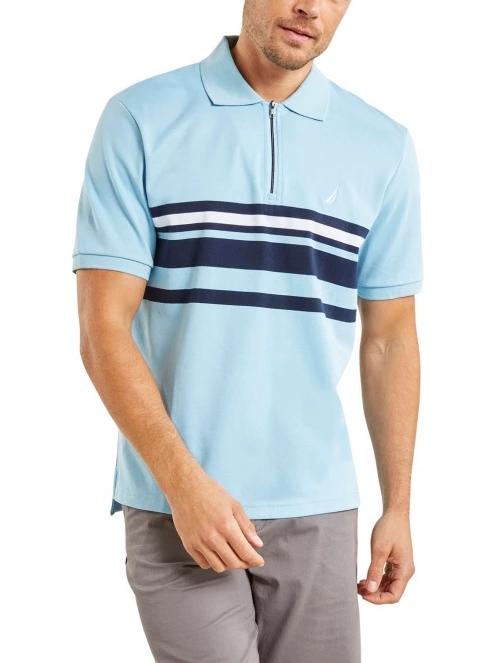 Nautica Princeton Polo Shirt férfi galléros póló világoskék színben 2