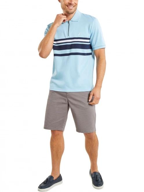 Nautica Princeton Polo Shirt férfi galléros póló világoskék színben 4