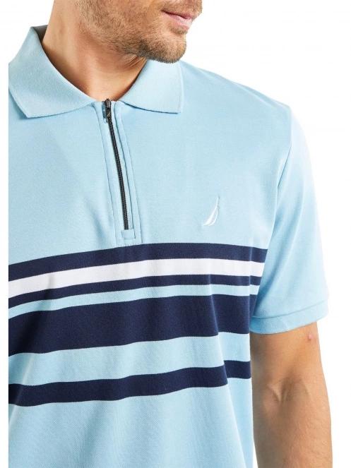 Nautica Princeton Polo Shirt férfi galléros póló világoskék színben 5