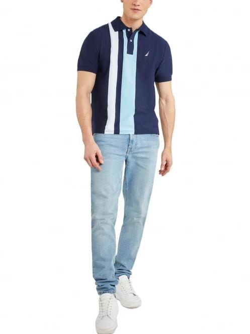 Nautica Cambridge Polo Shirt férfi galléros póló sötétkék színben 4
