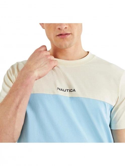 Nautica Simcoe T-Shirt férfi rövid ujjú póló homok színben 5