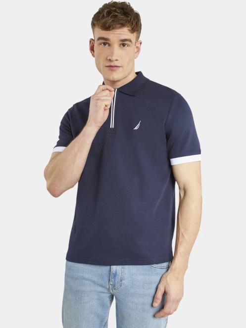 Nautica Halifax Polo Shirt férfi galléros póló sötétkék színben 2