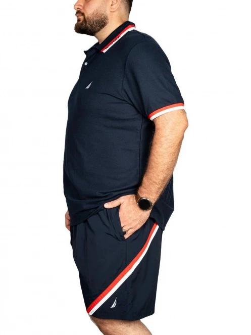 Nautica Elm B&T Polo Shirt férfi galléros póló sötétkék színben 3