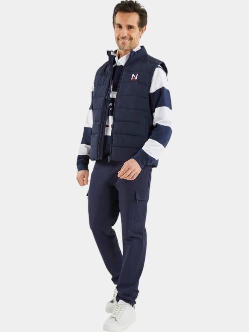 Nautica Compton Gilet férfi mellény sötétkék színben 5