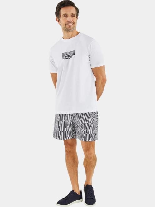 Nautica Honley T-Shirt férfi rövid ujjú póló fehér színben 5