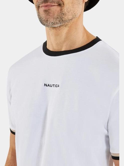 Nautica Kemp T-Shirt férfi rövid ujjú póló fehér színben 4