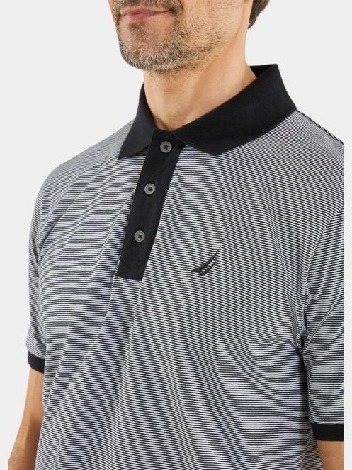 Nautica Quarry Polo Shirt férfi galléros póló fekete színben 4