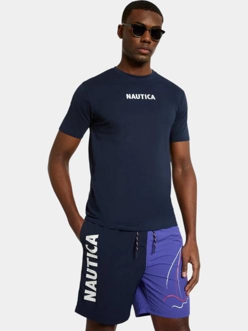 Nautica Andrei T-Shirt férfi rövid ujjú póló sötétkék színben 2